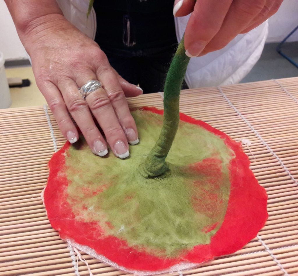 Techniken des Nassfilzens